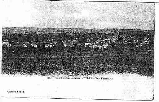 Ville de DELLE Carte postale ancienne